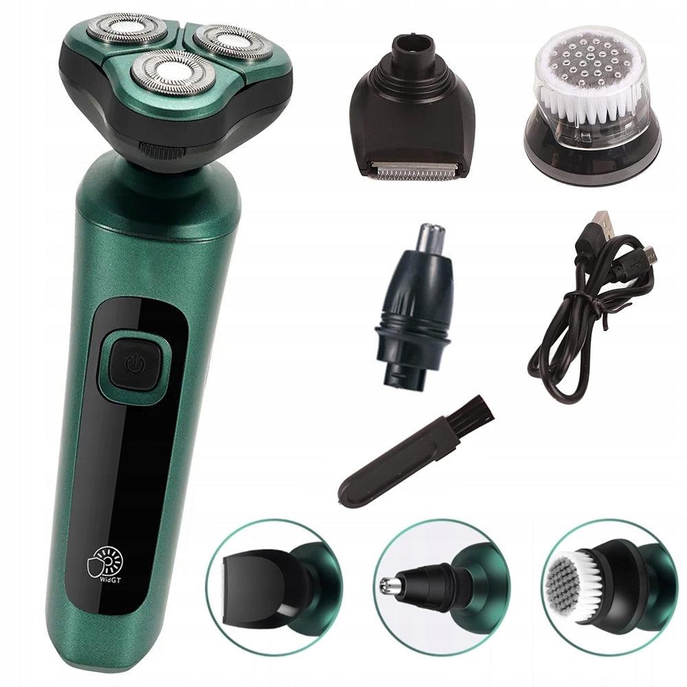 4IN1 ELECTRIC SHAVER MALE BEARD TRIMMER CHARGING USB WATER WASHING
