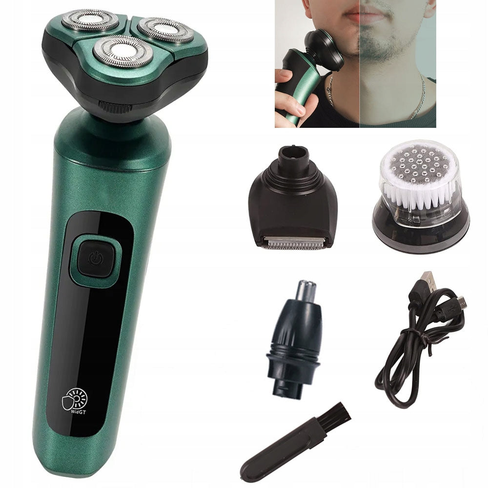 4IN1 ELECTRIC SHAVER MALE BEARD TRIMMER CHARGING USB WATER WASHING