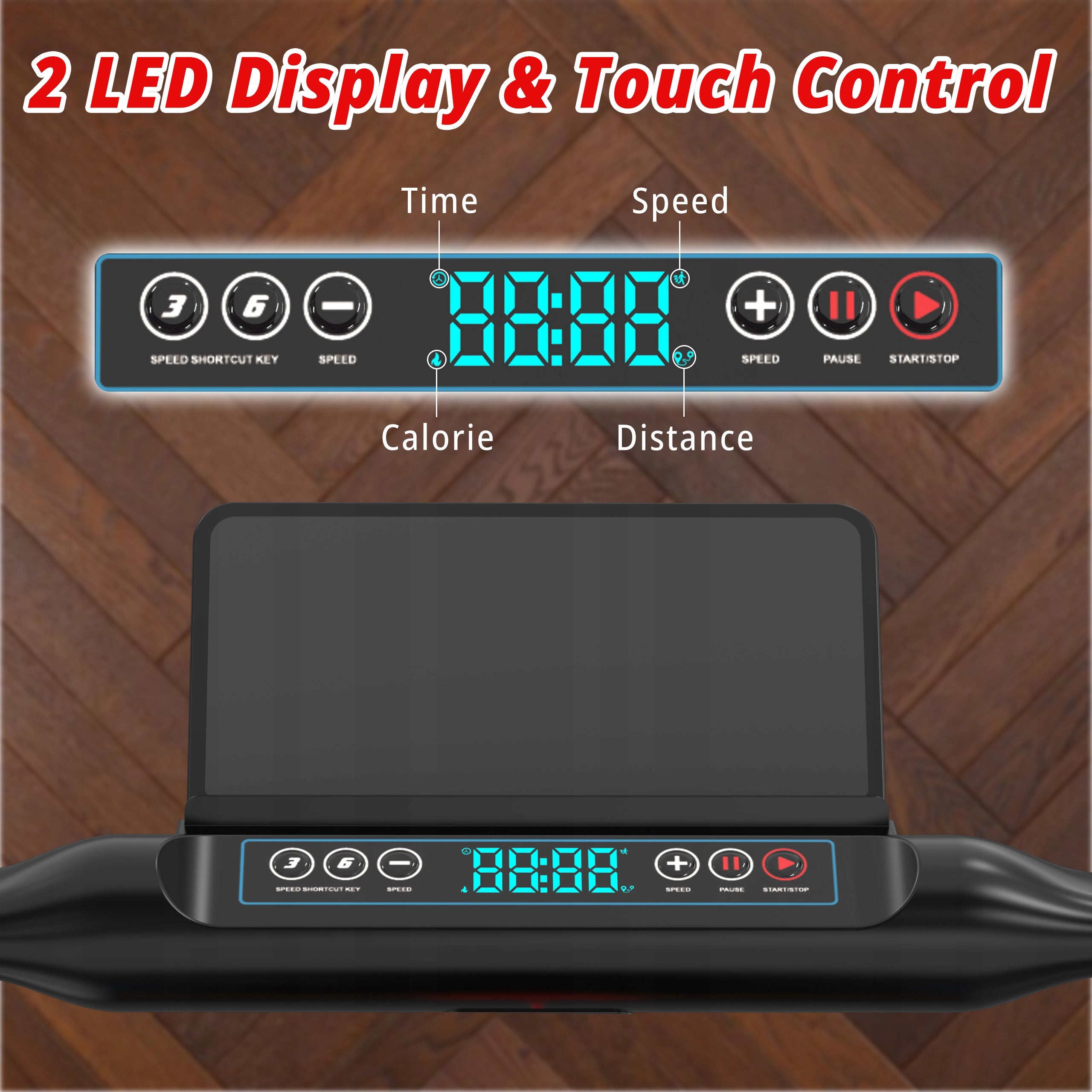 4IN1 Folding Exercise Treadmill Home Electric LED Angle Speaker App&BT 12KM Brand CITYSPORTS PRO