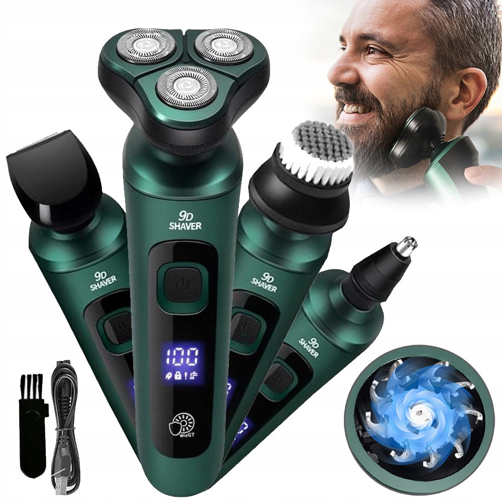 4IN1 MEN'S ELECTRIC TRIMMER CORDLESS FLOATING 3D HEADS