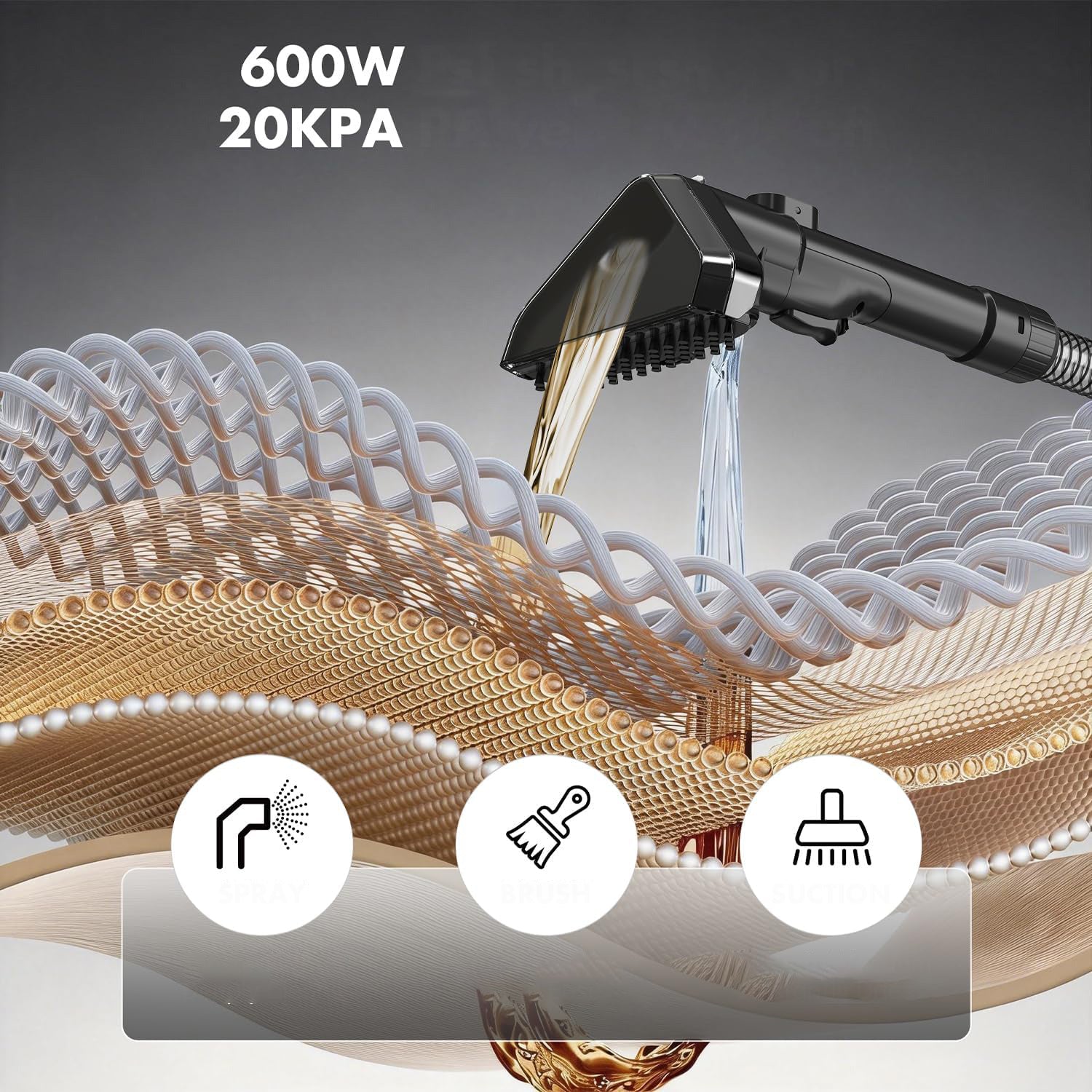 4IN1 UPHOLSTERY CARPET WASHING VACUUM CLEANER WET DRY 20000PA Brand Zosudull