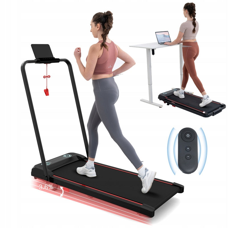 4In1 Folding Treadmill Home Exercise Electric & Handrail Control 120kg 10KM