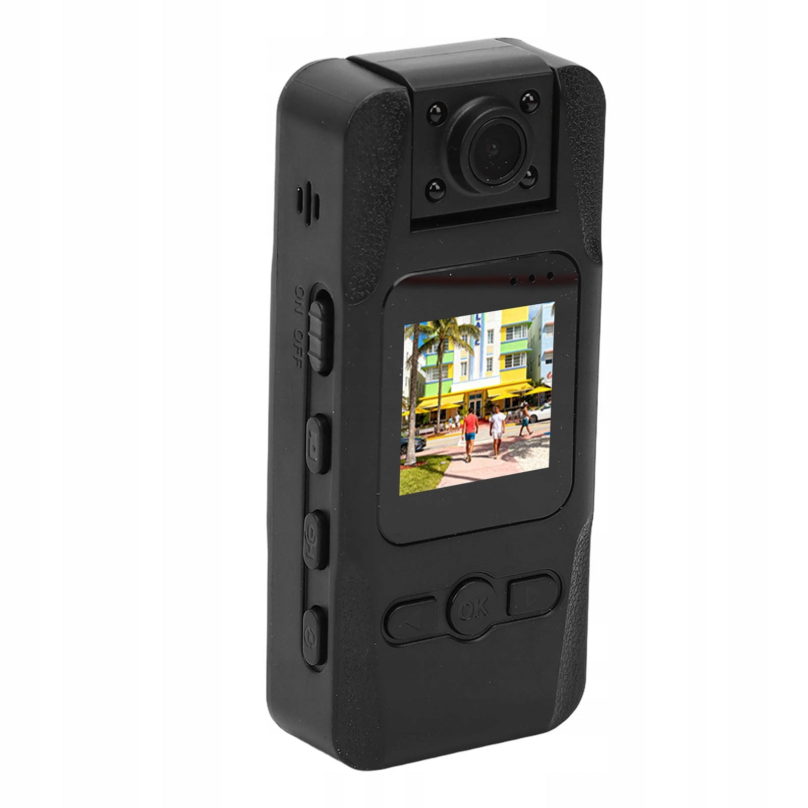 4K 12MP Body Worn Camera 1,3 Inch Touch Screen 180 Degree Rotary C9