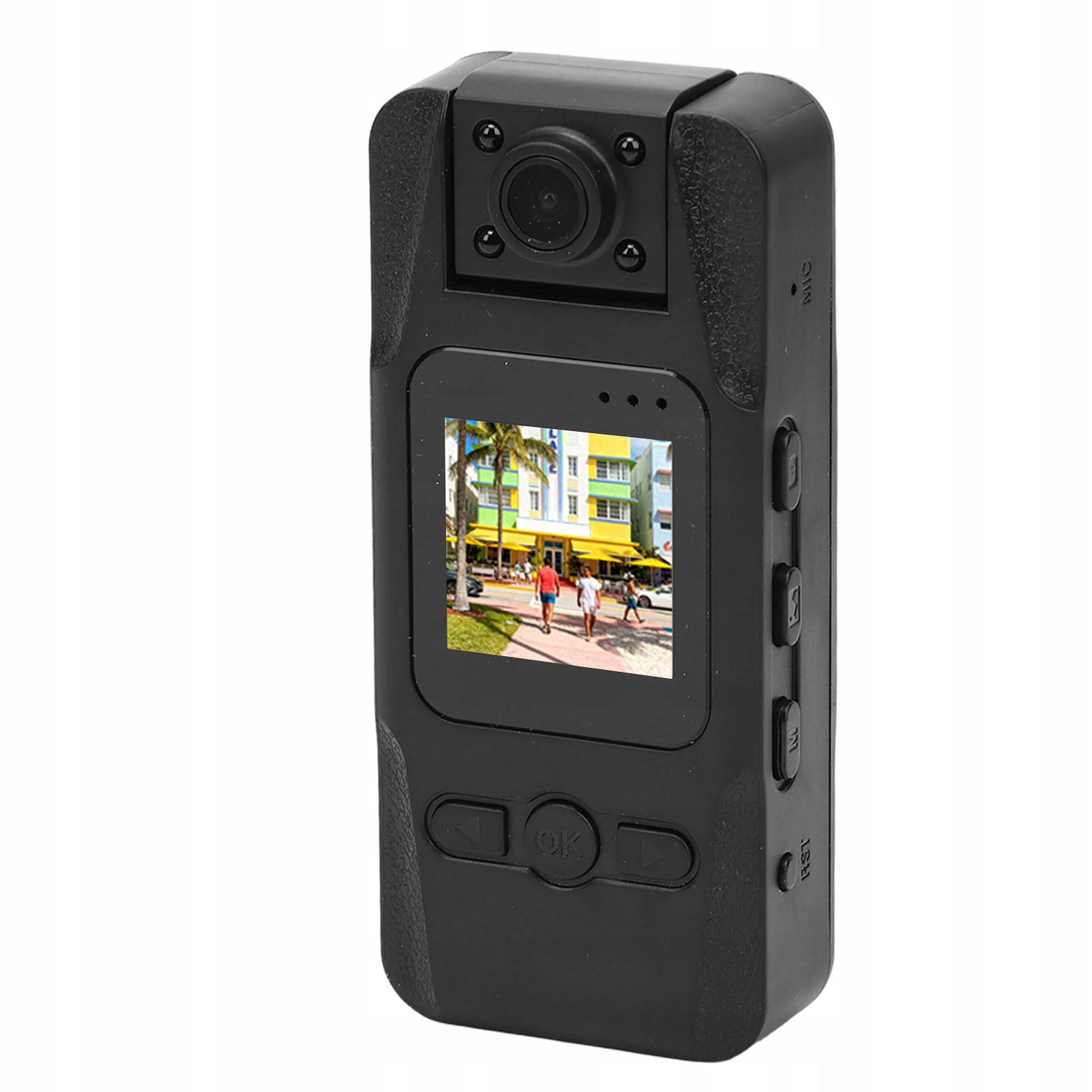 4K 12MP Body Worn Camera 1,3 Inch Touch Screen 180 Degree Rotary VT Model 3884BZNQ