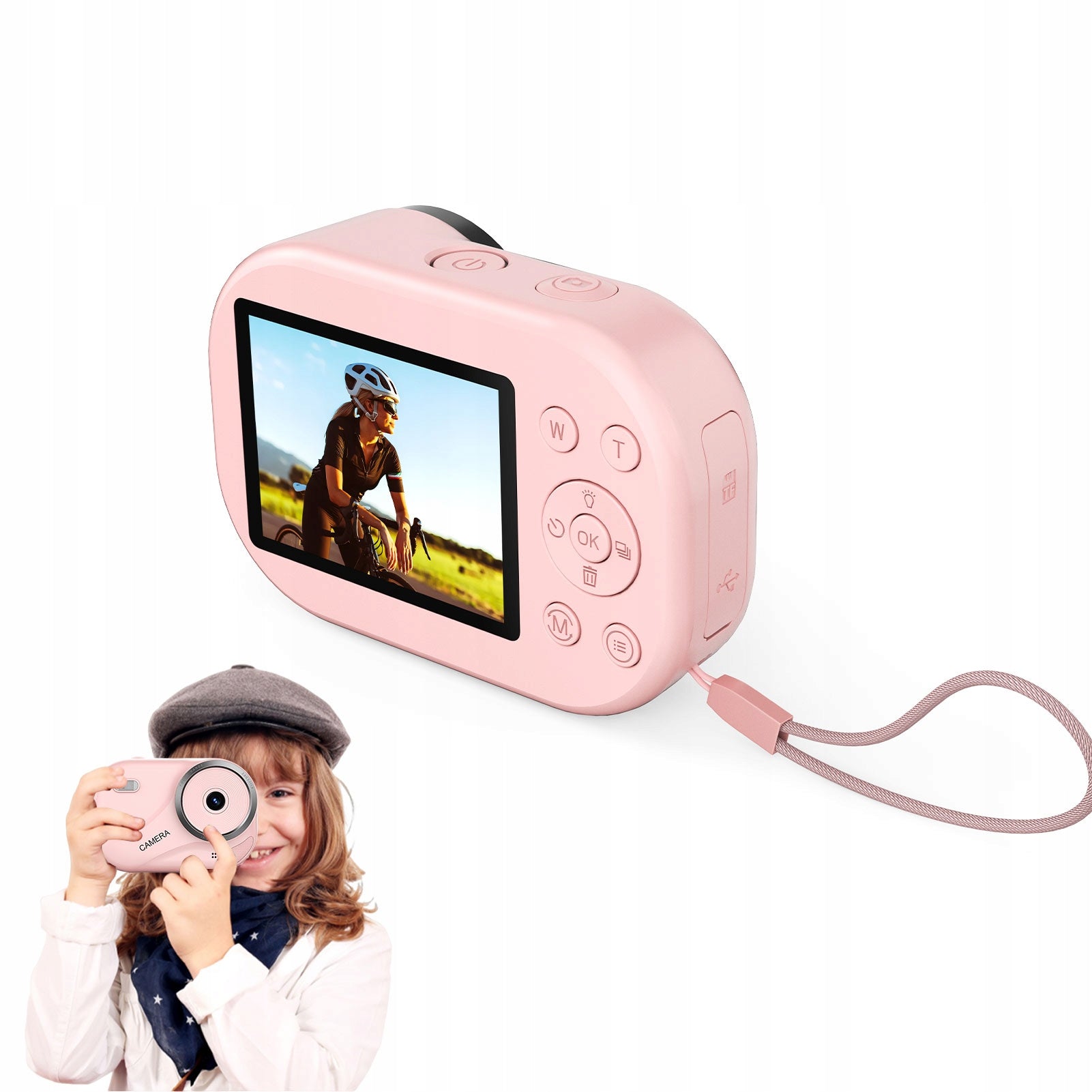 4K 16x Zoom 48MP Digital Camera with 32GB Flashlight Card for Teens LO