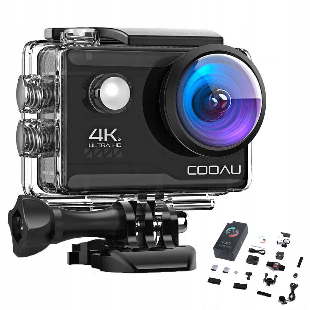 4K 20MP EIS SPORTS ACTION CAMERA with Microphone WATERPROOF WiFi Remote Control