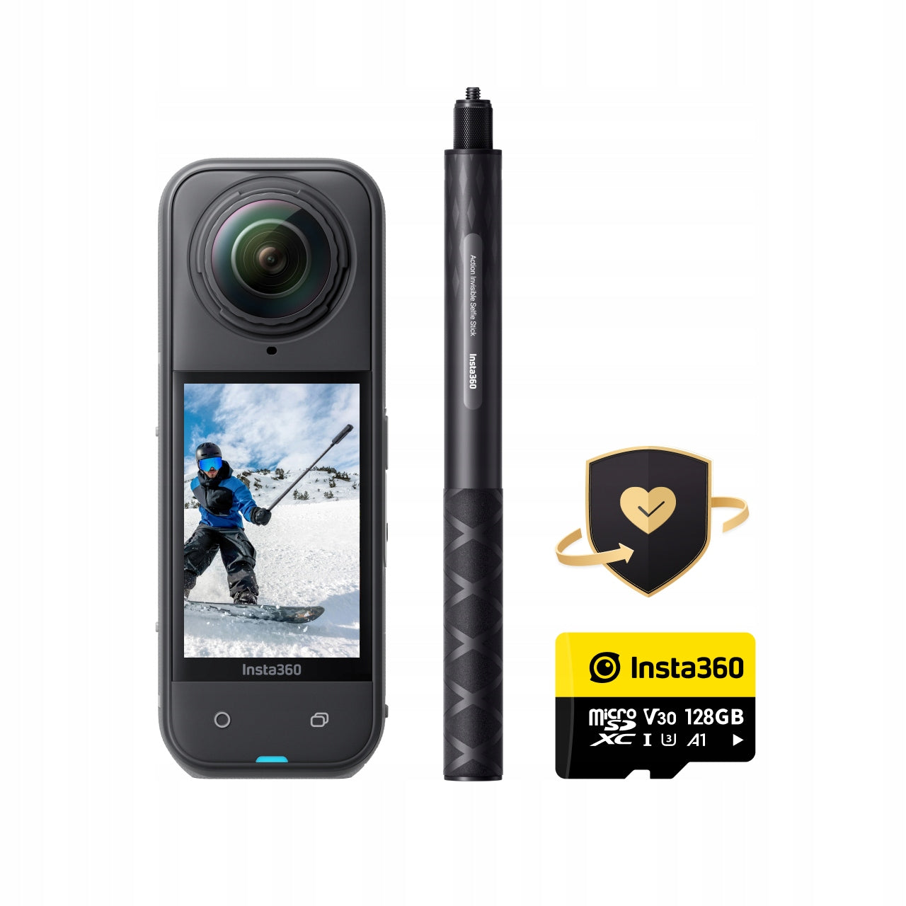 4K 360 8K Spherical Sports Camera Waterproof Insta360 X5 Snowboard