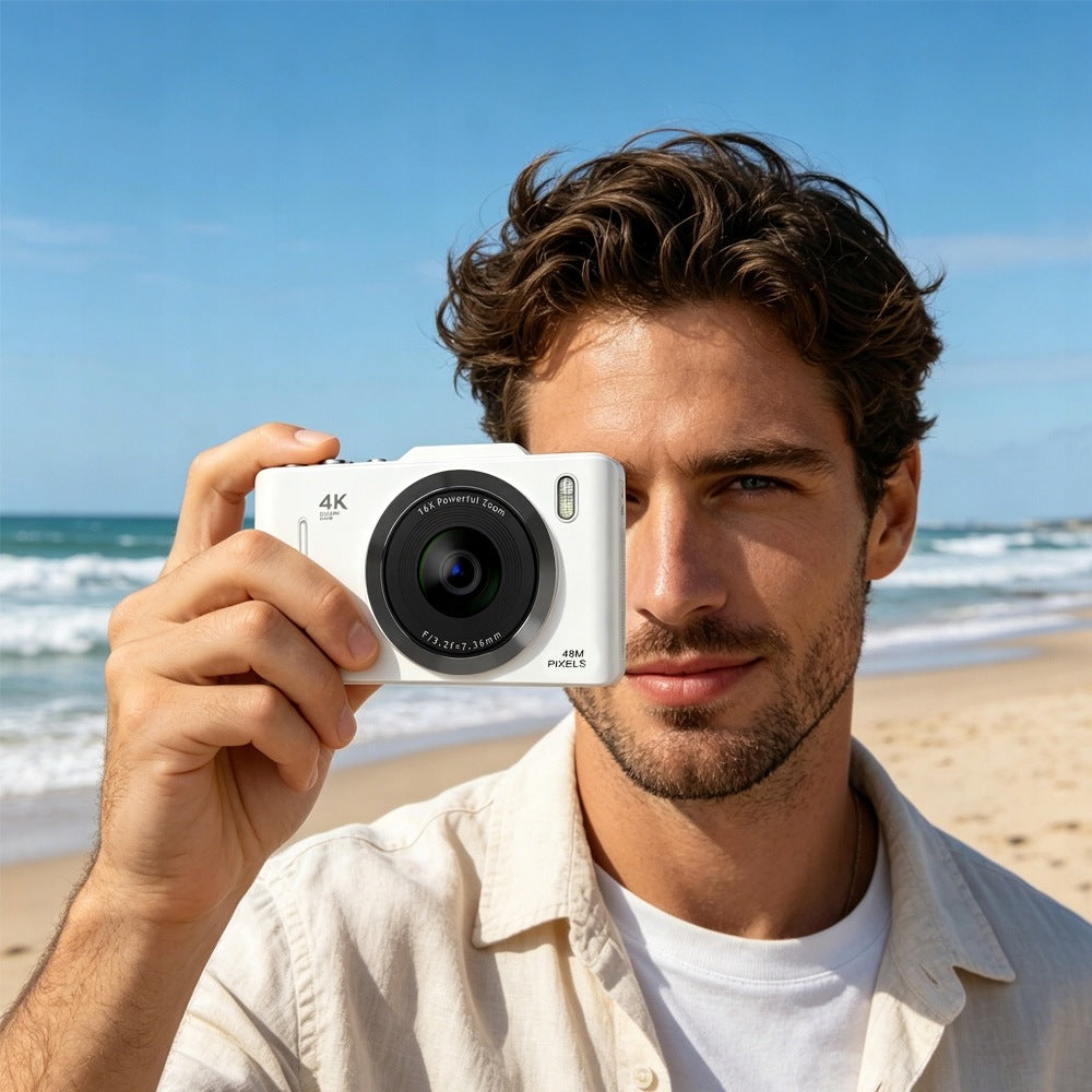 4K 48 MP DIGITAL CAMERA MACRO ZOOM MODE 16X LIGHTWEIGHT COMPACT WITH CARD 3 Packaging status original