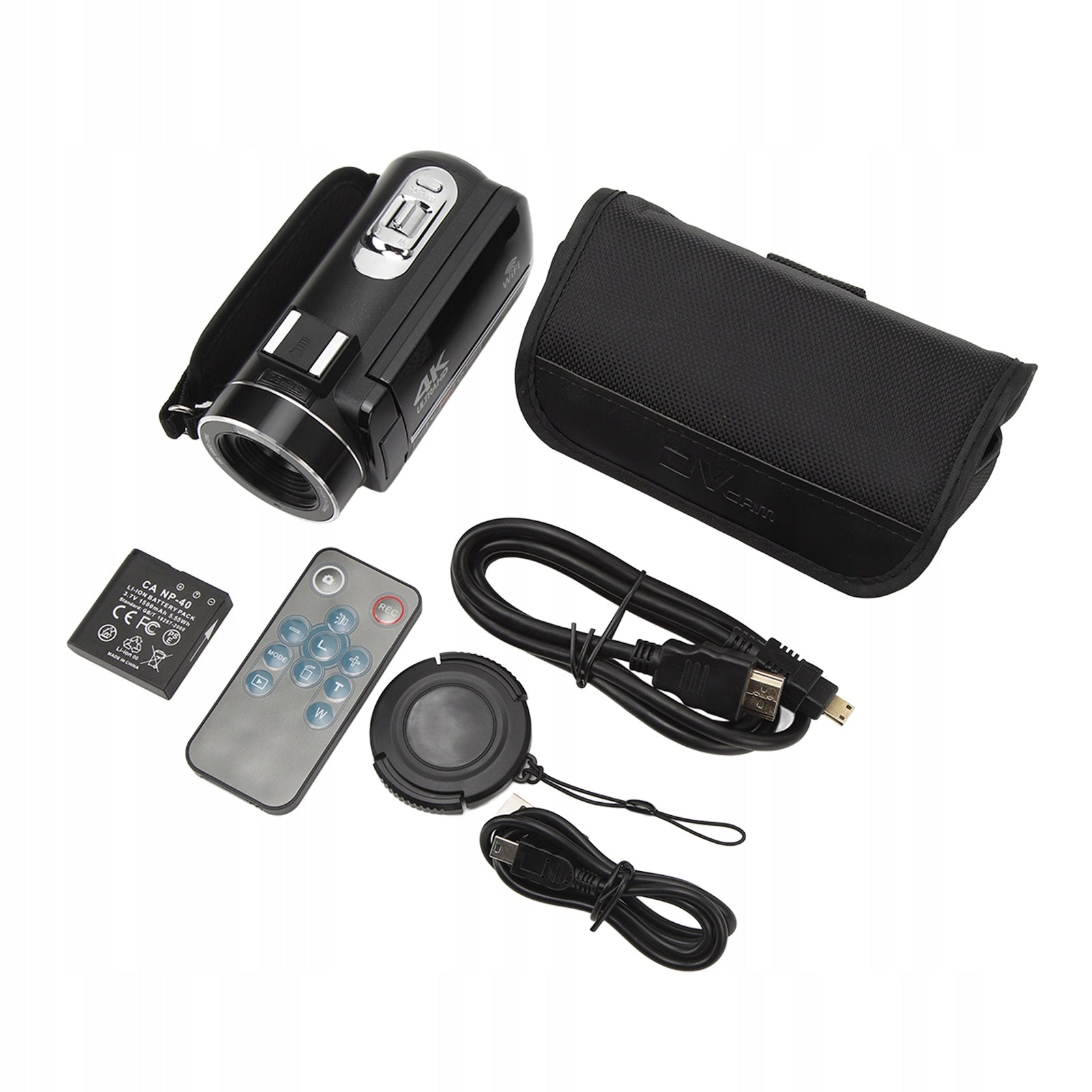 4K 48 MP Video Camera 3,0 Inch Touch Screen 18x Zoom 7H Resolution 1 Mpx