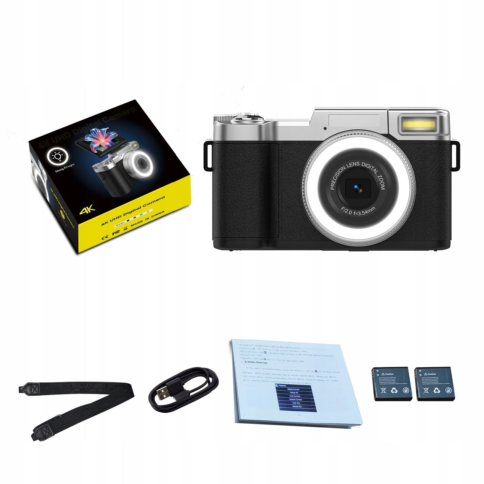 4K 48MP 18x Zoom Digital Camera Resolution QB Size Brand no brand