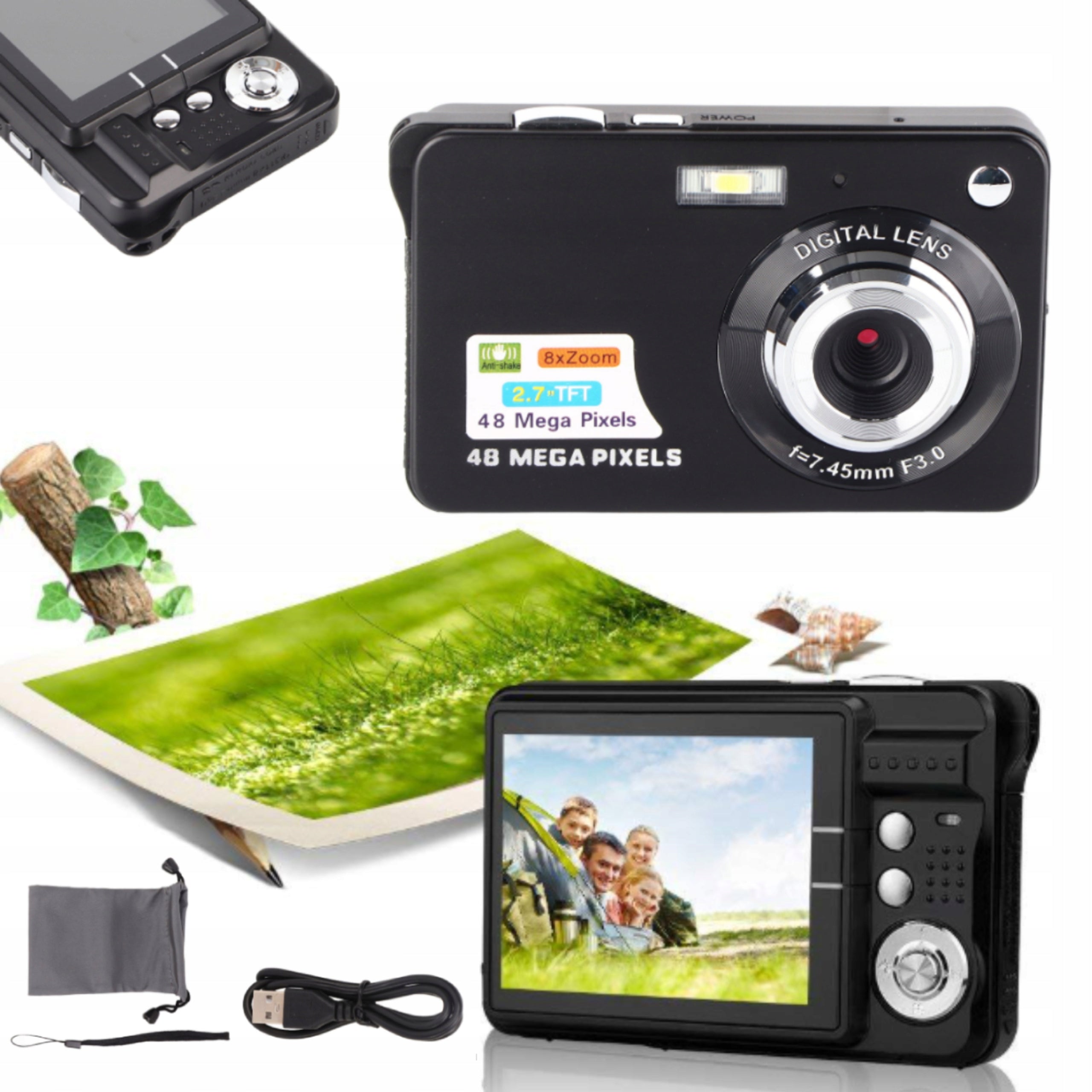 4K 48MP DIGITAL CAMERA with 2.7 INCH Screen
