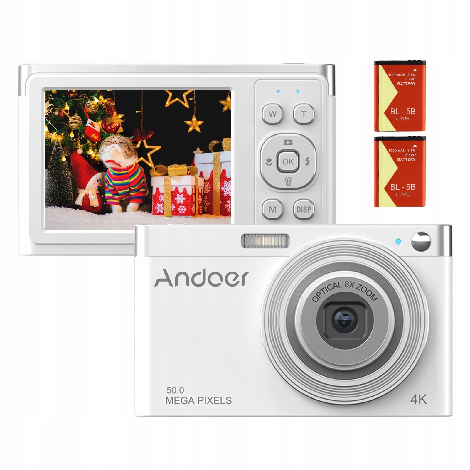 4K 50MP PORTABLE DIGITAL CAMERA 2,88 INCH IPS SCREEN AUTOMATIC
