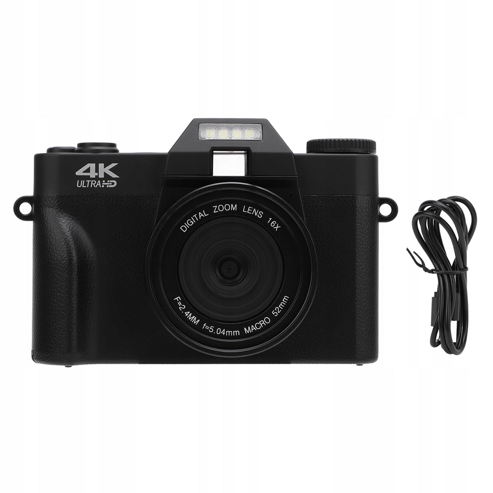 4K 60fps 75MP 6X Zoom Digital Camera 3 Inch HD 1700mAh 8R Screen