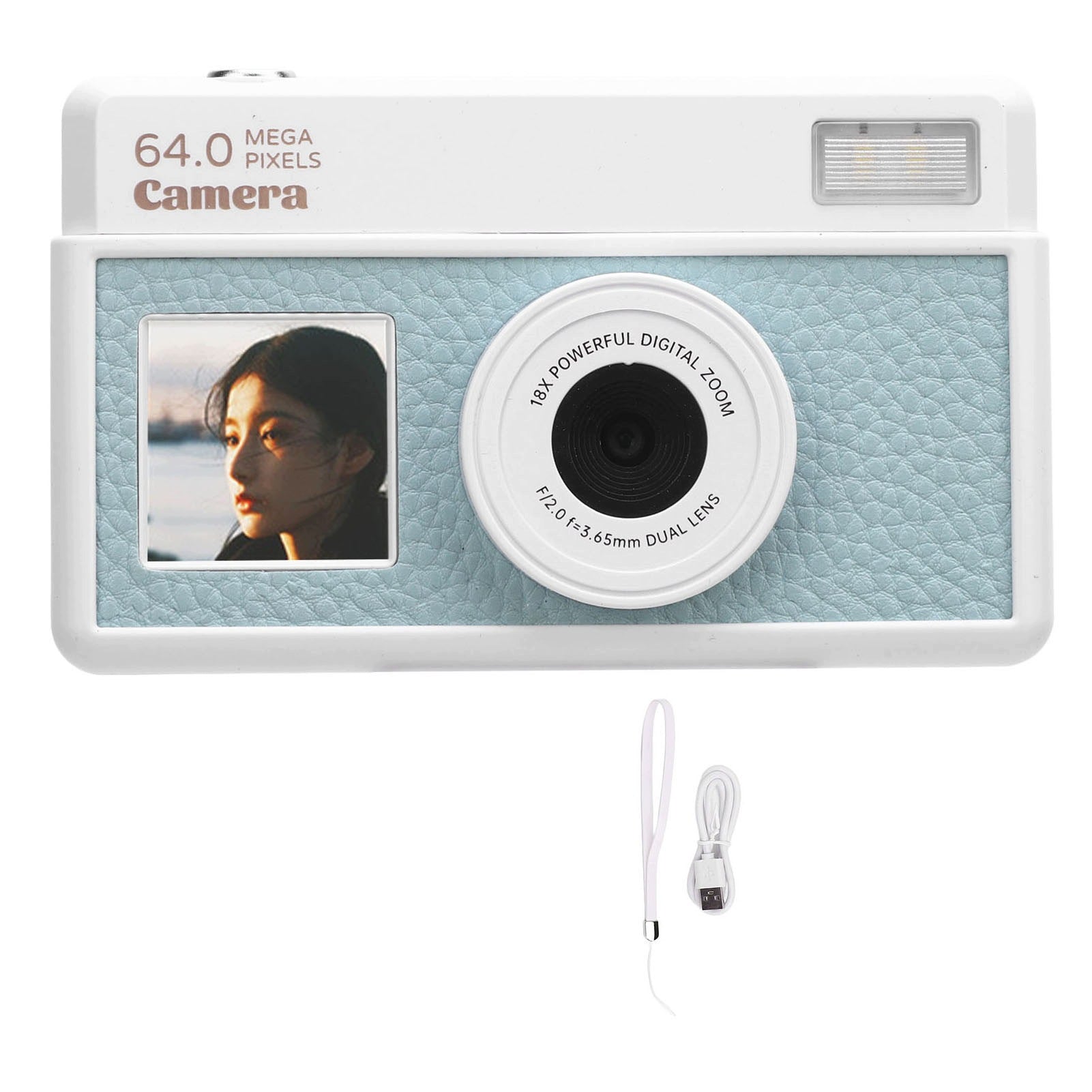 4K 64MP Digital Camera 18x Zoom Auto Focus 2,8 Inch NV Screen Brand no brand