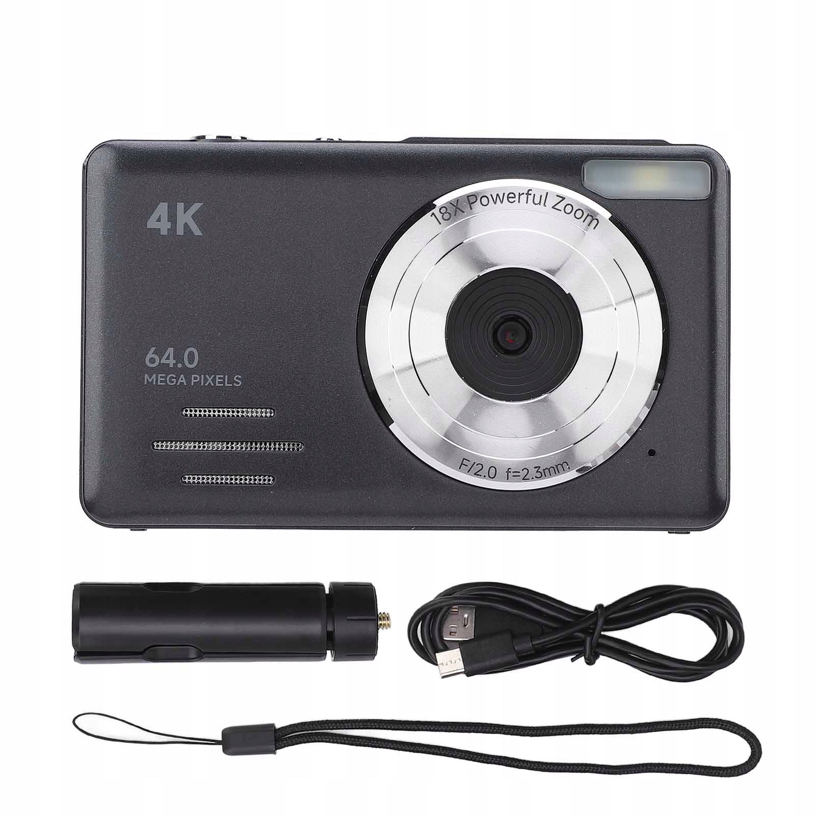 4K 64MP Digital Camera with 18x Digital Zoom Auto Focus Compact G7