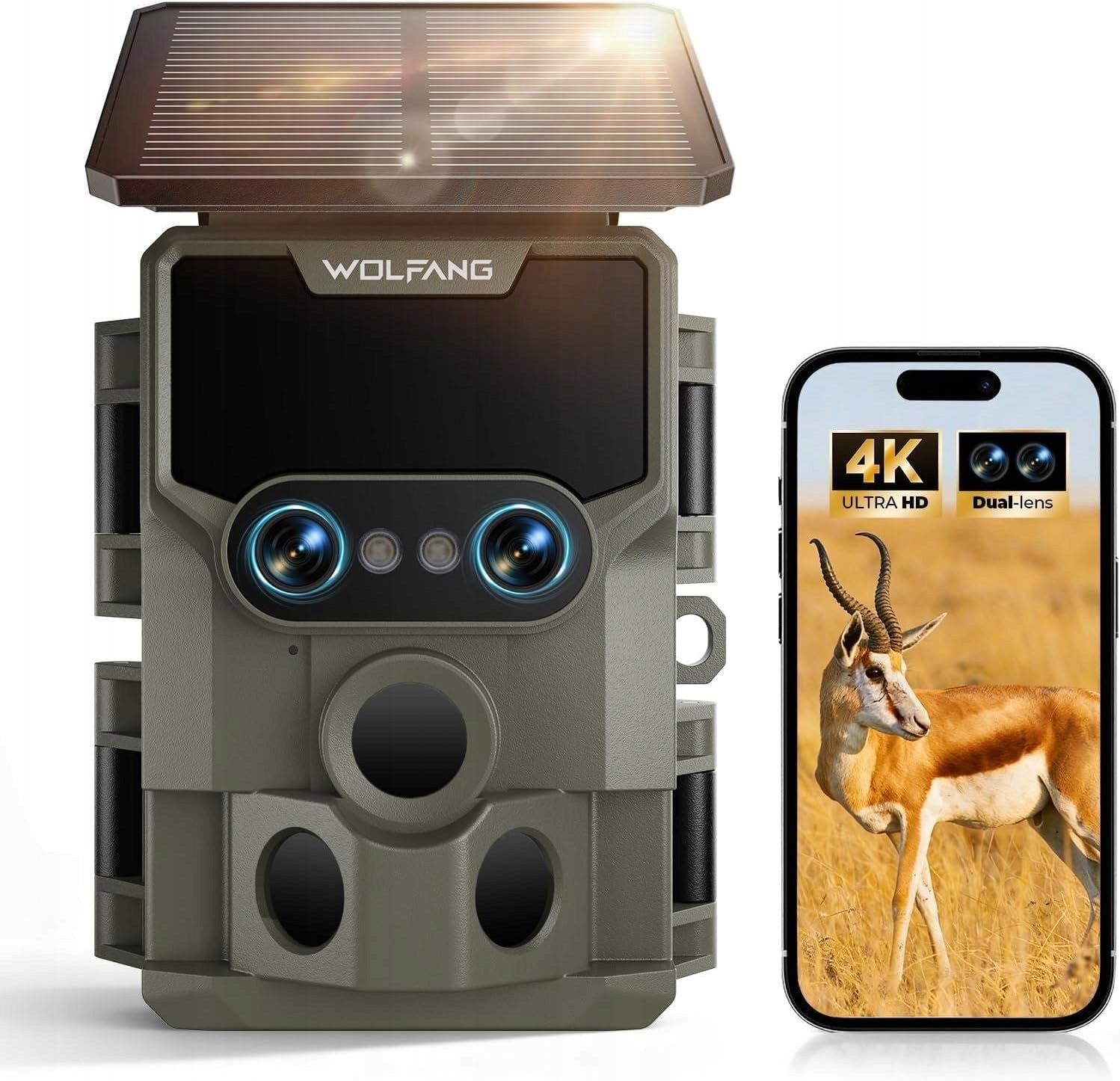 4K 64MP FOREST CAMERA SOLAR WIFI NIGHT VISION