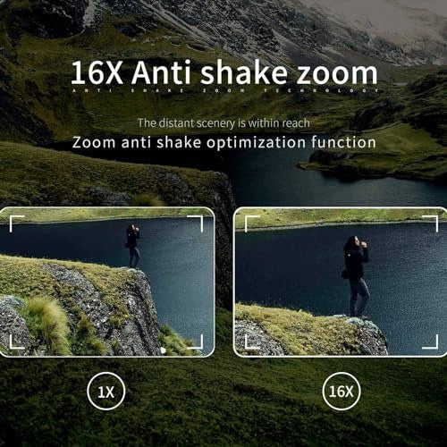 4K 64MP LCD DIGITAL CAMERA 3 INCH ZOOM 16X WIFI NIGHT VISION FOR KIDS Resolution 1 Mpx
