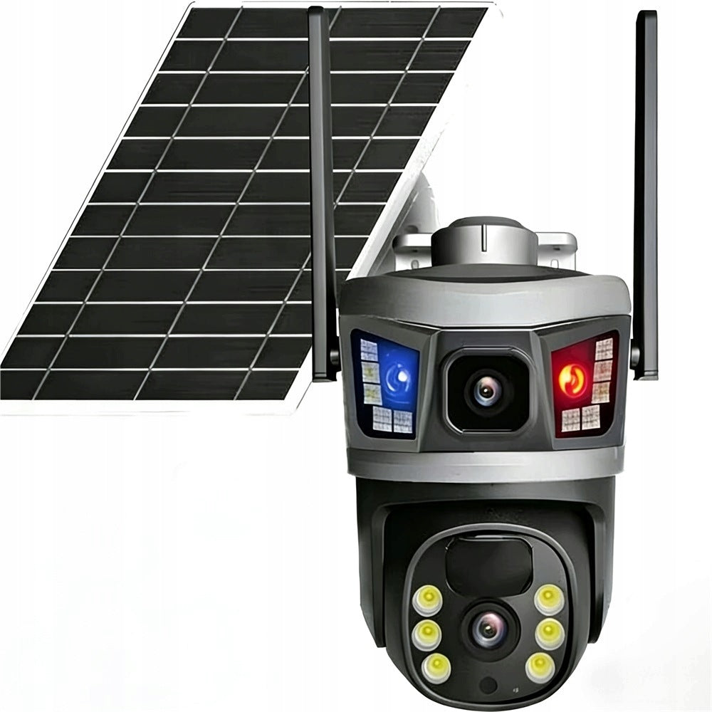 4K 6MP Outdoor Solar Camera - 2 Lenses, 4G LTE SIM Card Packaging status original