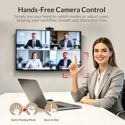 4K AI CONFERENCE CAMERA FOR PRESENTATION ZOOM MEETINGS AUTO-CROPPING Manufacturer code SWC5908807126396