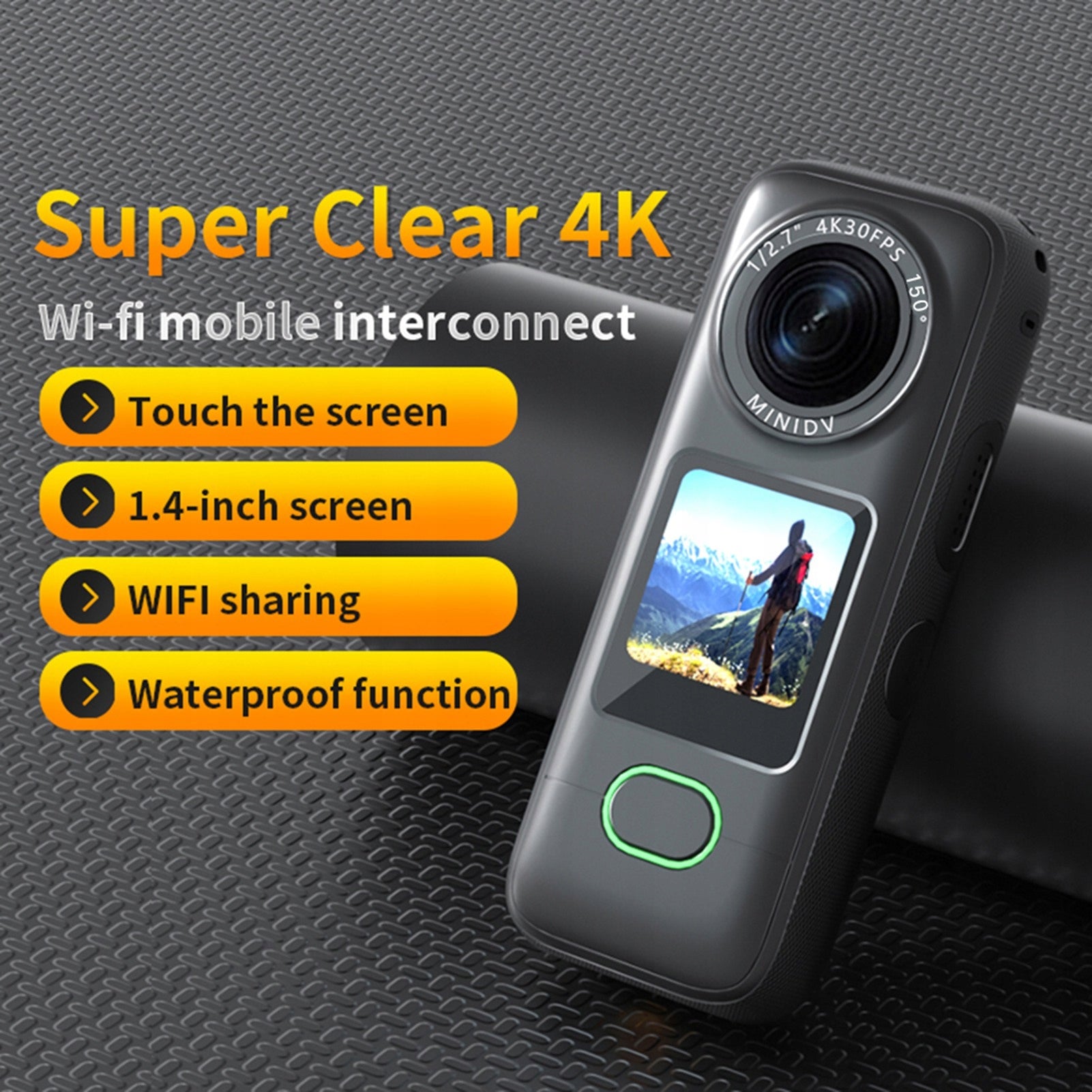 4K Action Camera WiFi Sports Camera 150° TF Wide Angle Lens Brand no brand