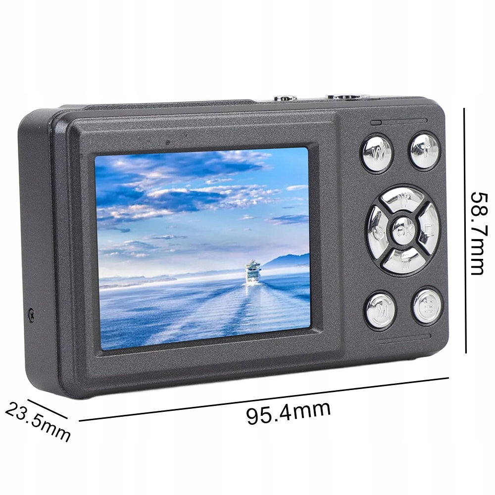 4K DIGITAL CAMERA 64MP AUTOFOCUS ZOOM 18X BLACK SCREEN 2.4 INCH