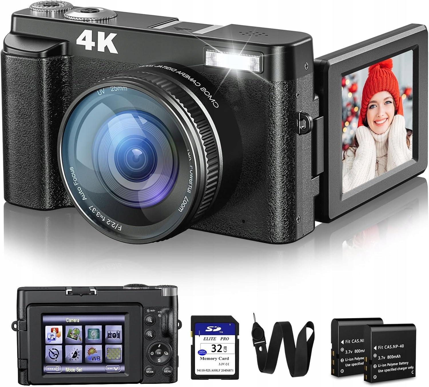 4K DIGITAL CAMERA FOR PHOTOS AND VIDEOS DIGITAL CAMERA DC101