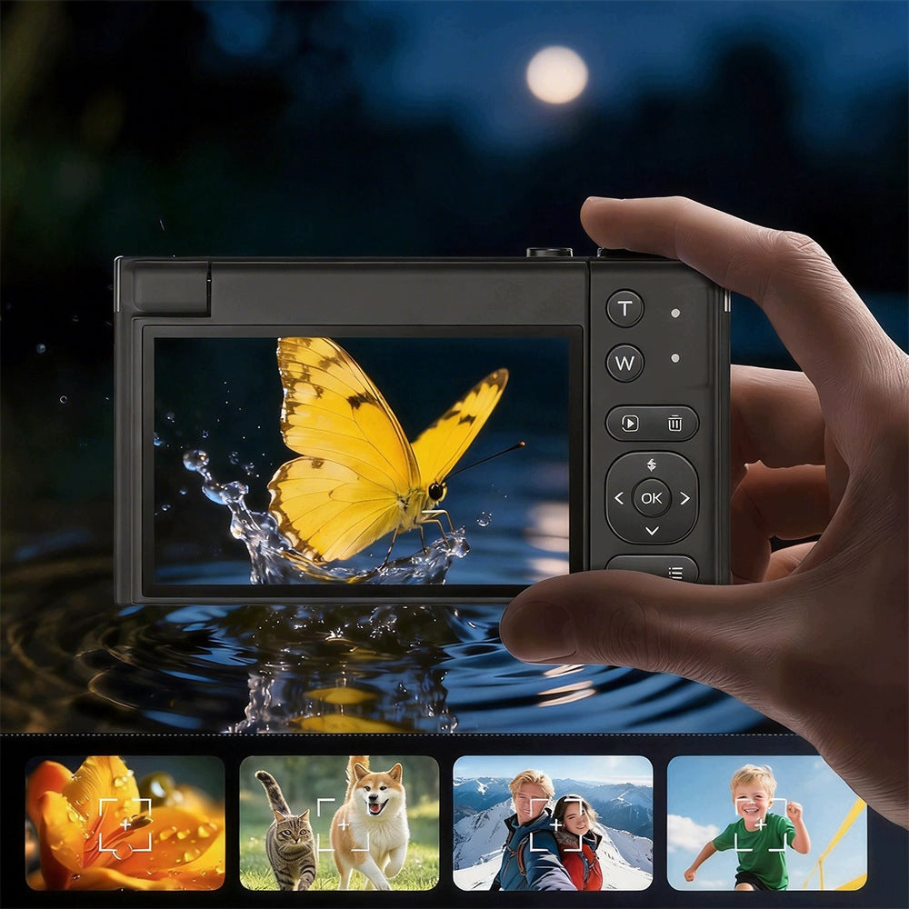 4K DIGITAL CAMERA WITH AUTOFOCUS AND 32G MEMORY CARD 16X DIGITAL ZOOM Brand Bedee