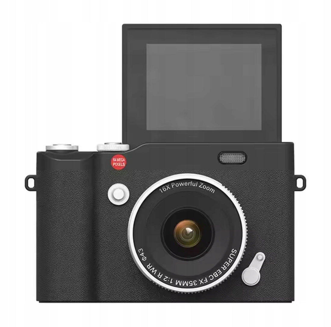 4K DIGITAL CAMERA WITH ROTARY SCREEN VLOG HD CAMERA FOR SELFIE SUPER QUALITY Packaging status original