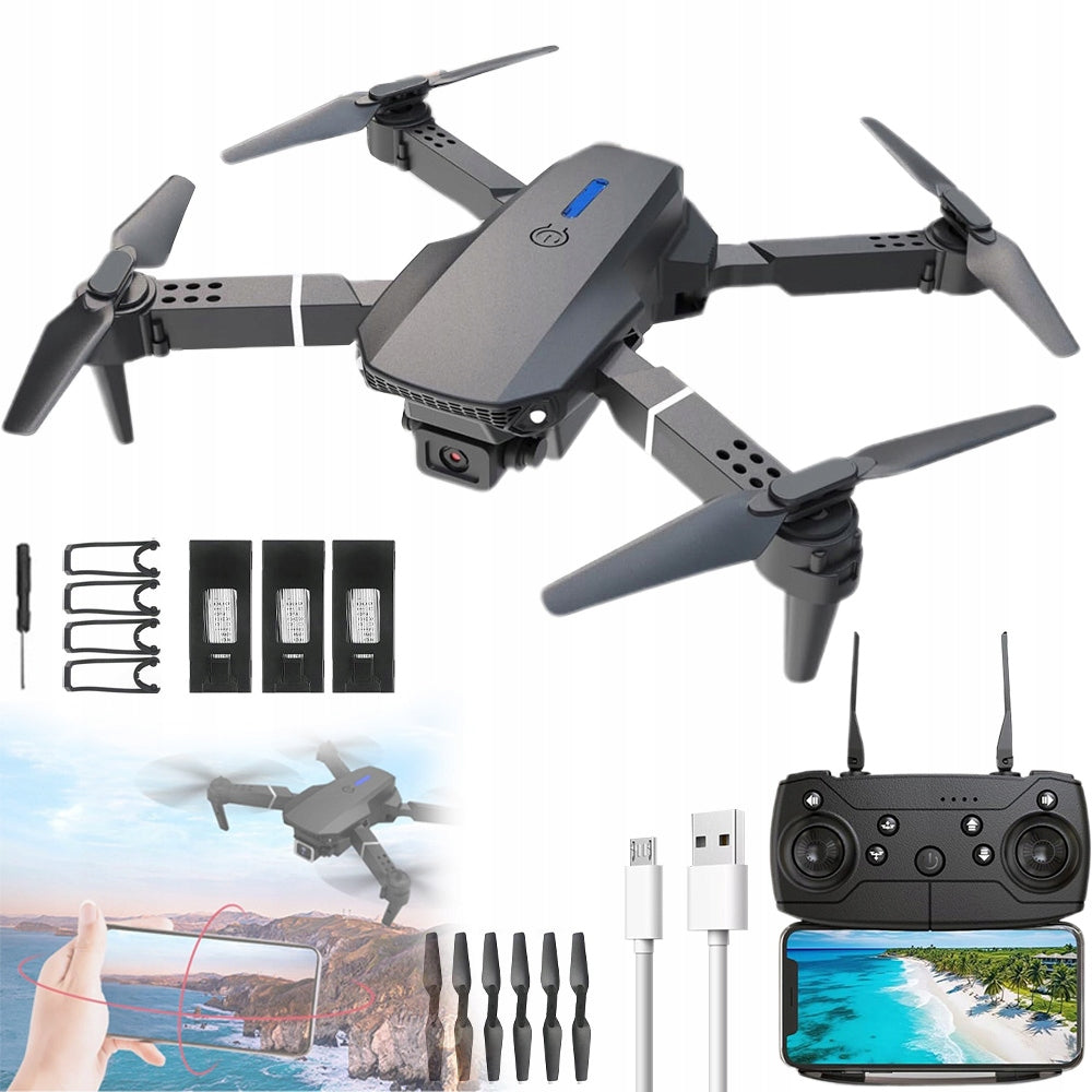4K DRONE WITH WIFI FPV CAMERA, GESTURE TRACKING - FLYING AT NIGHT BEGINNERS