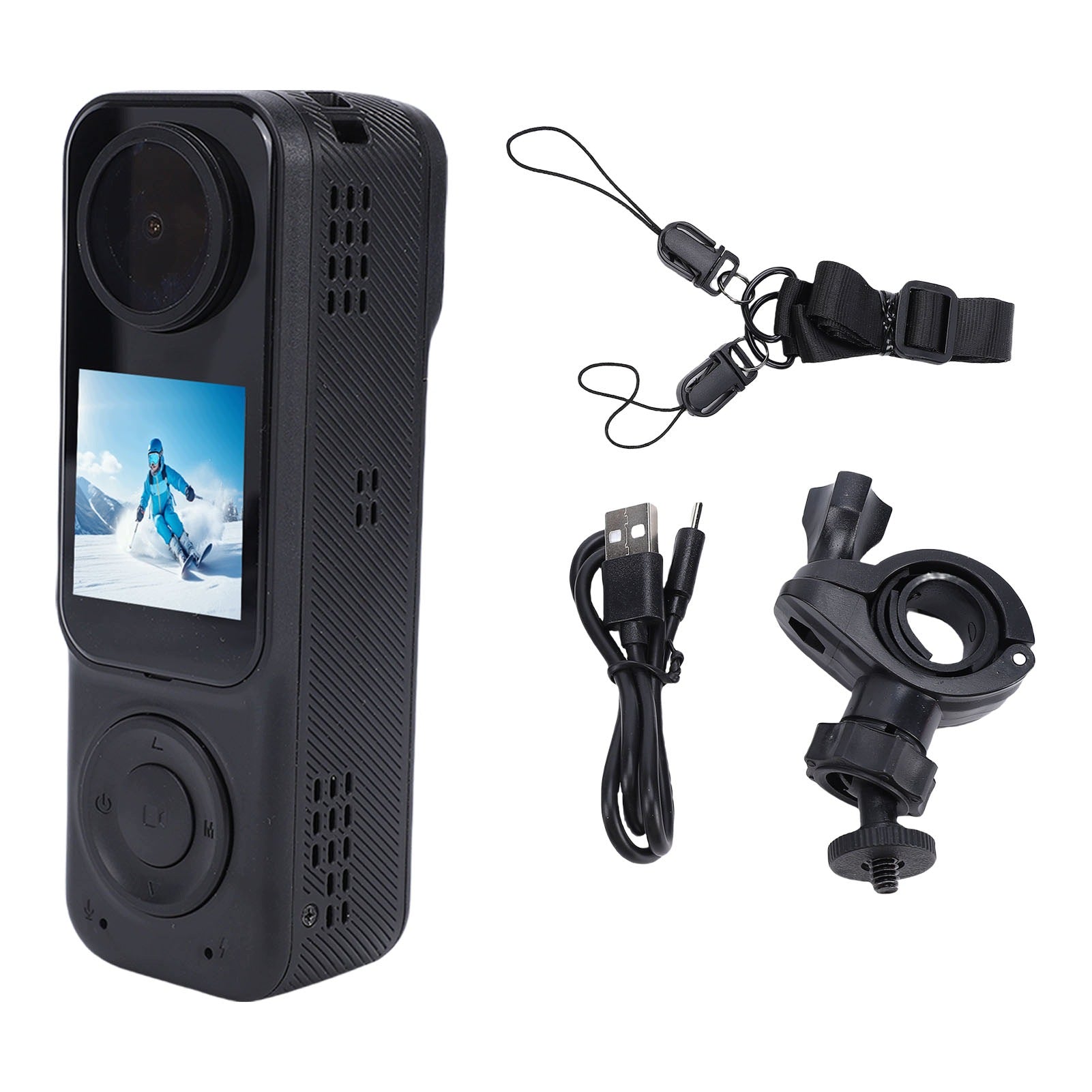 4K DV Camera Front Rear Dual Lens With WiFi 1,53 Inch BM Screen Resolution 1 Mpx
