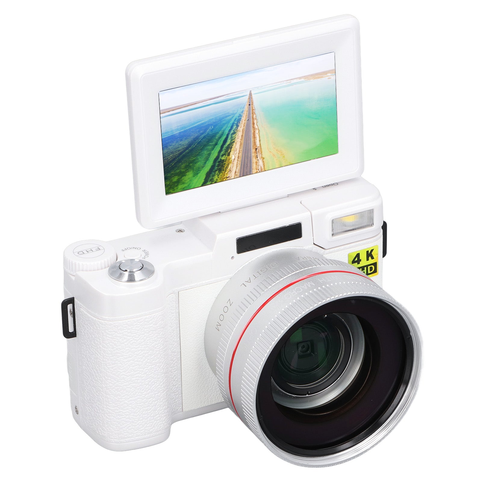 4K Digital Camera, 180 Degree Screen Abs Maa Portable Digital View Camera Manufacturer code AG250820003386