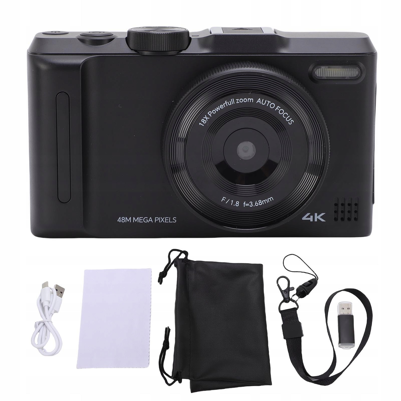 4K Digital Camera For Photography Autofocus 48MP Vlog Camera With 3 NL Brand no brand