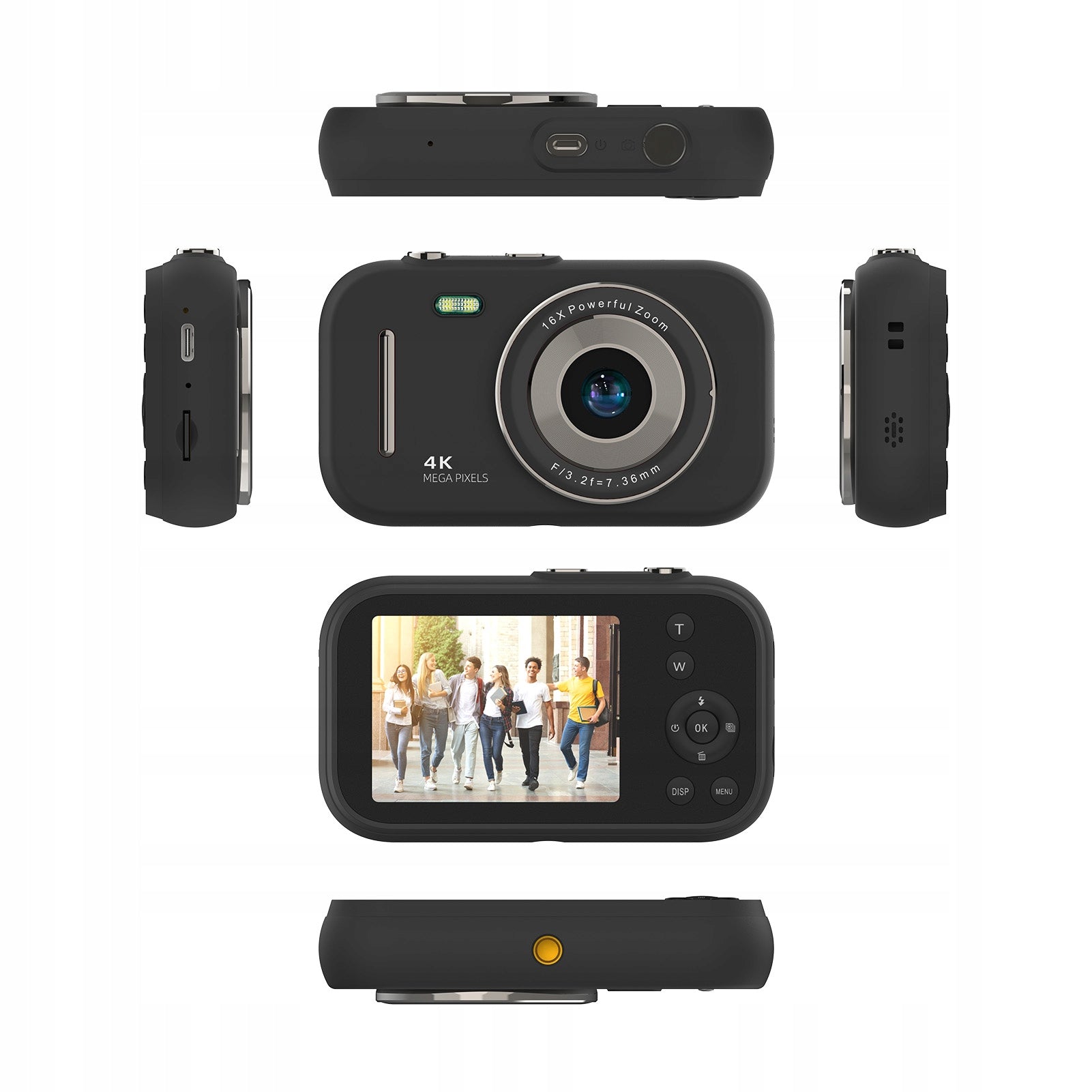 4K Digital Camera Portable 48MP Digital Video Camera 2,8 Inch 7J Brand no brand