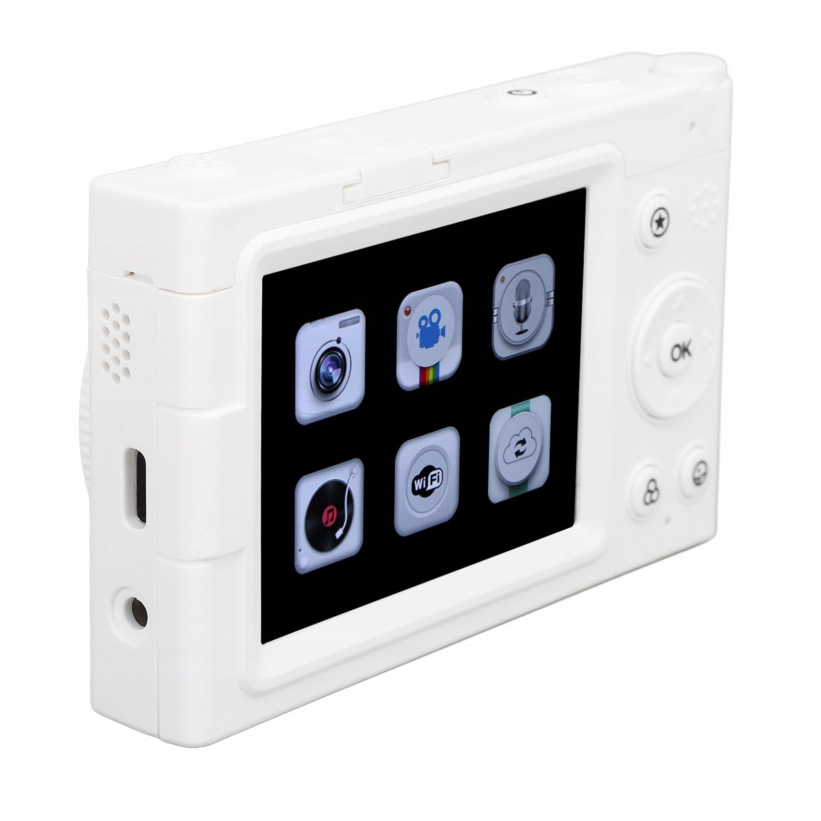 4K Digital Camera Wireless 2,83 inch 28x Digital Zoom MP3 RB Batteries included no