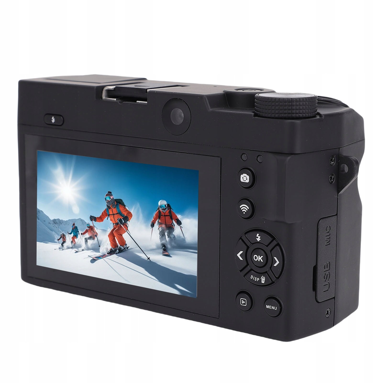 4K Digital Camera for 75MP HD Photography Dual Lens WiFi 18x CL