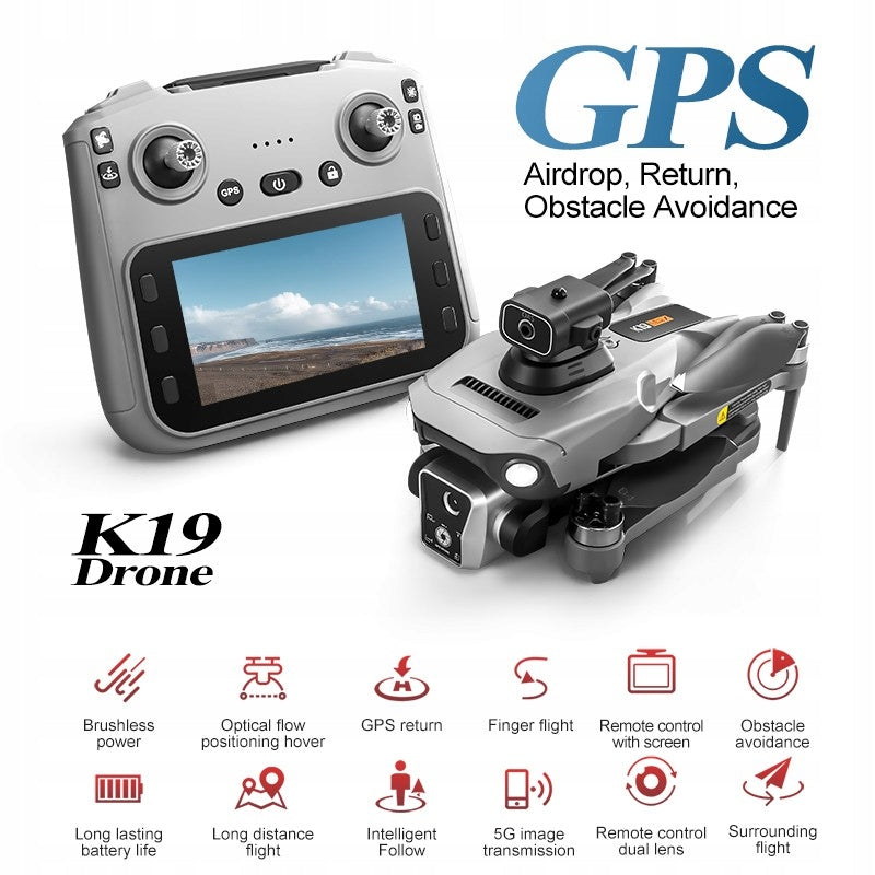 4K GPS Drone with Laser Obstacle Avoidance Brushless Motors 5G 3 batteries Brand no brand