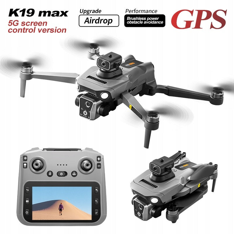 4K GPS Drone with Laser Obstacle Avoidance Brushless Motors 5G 3 batteries