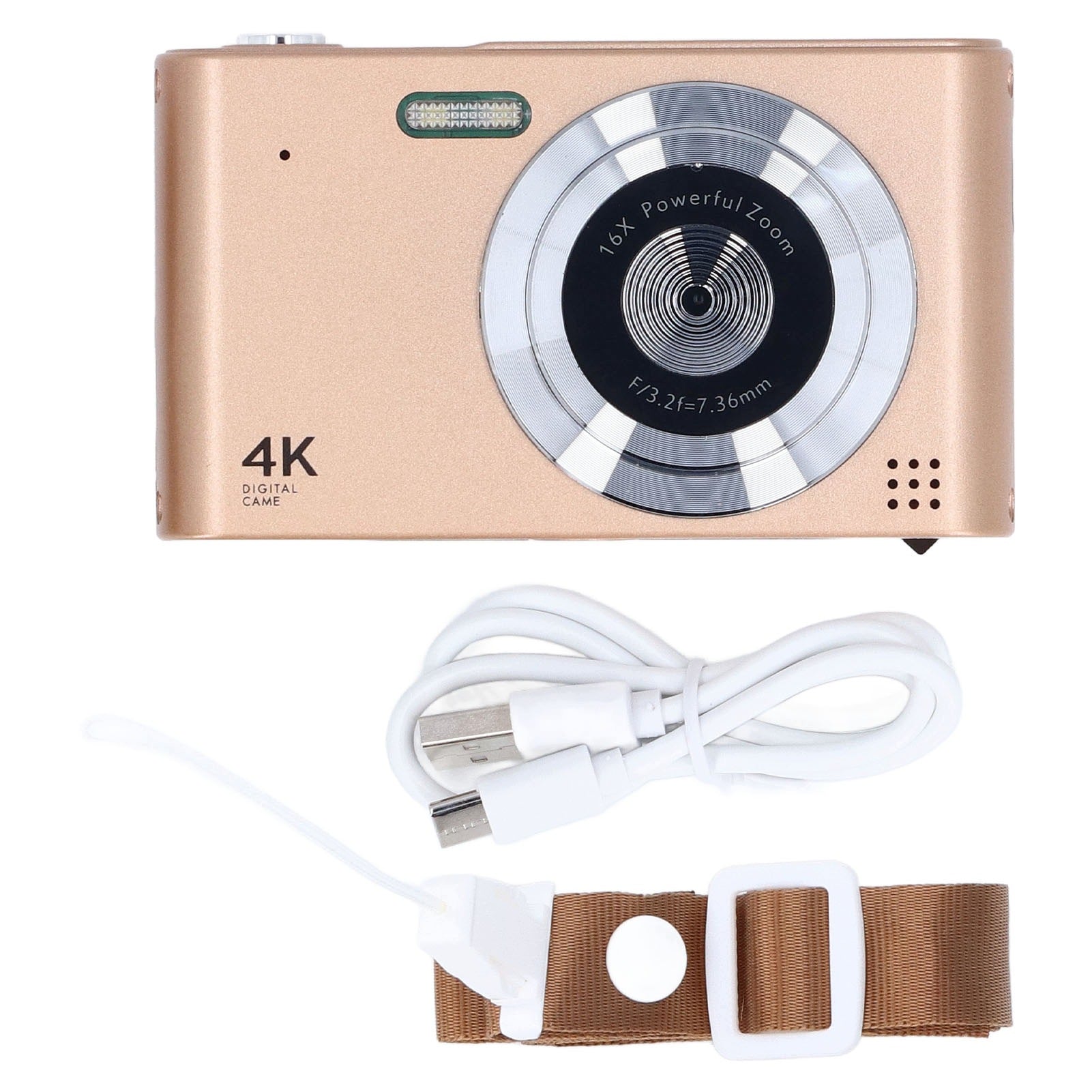4K HD 16X Zoom 48MP Digital Camera Portable CCD Camera with 83 LED Flashlight Brand no brand