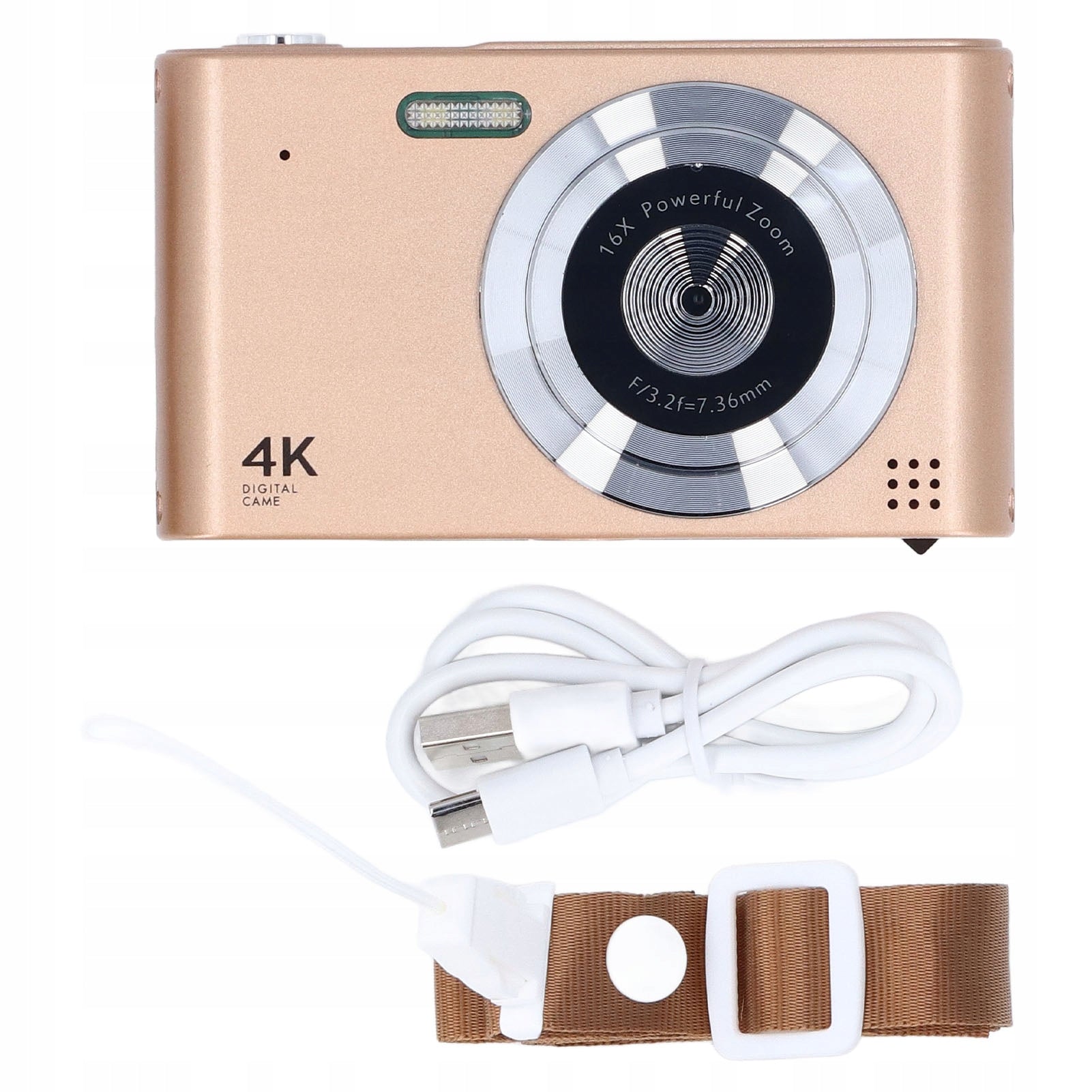 4K HD 16X Zoom 48MP Digital Camera Portable CCD Camera with O1 LED Flashlight Model 7780JWMM