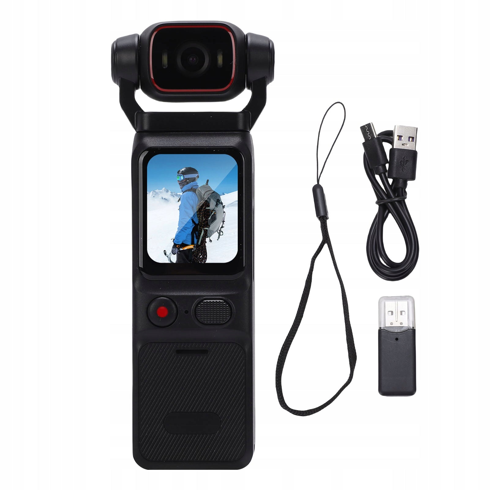 4K HD 180 Handheld Video Camera Rotating Gouache WiFi 6-Axis CJ Model 3609HQWY