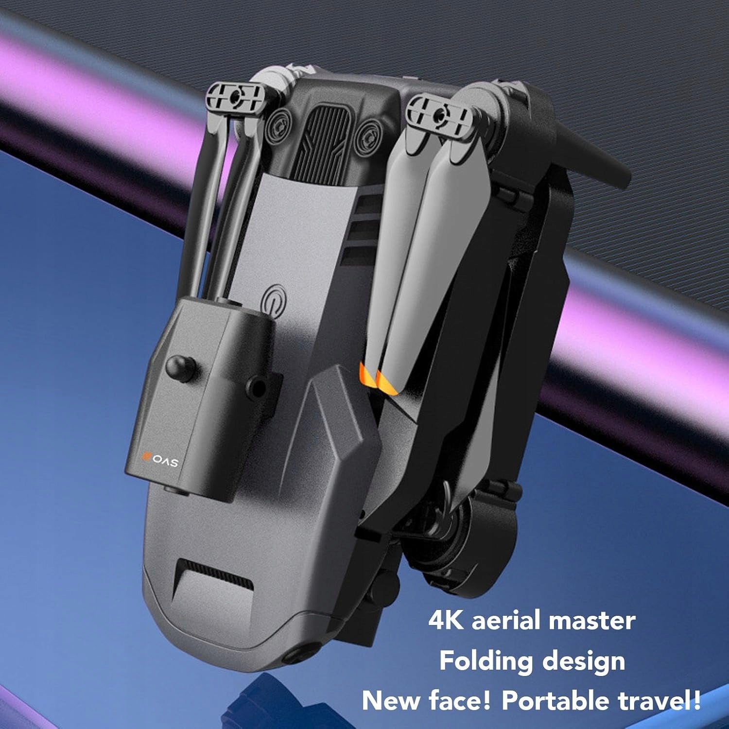 4K HD 50X ZOOM FPV QUADCOPTER FOLDING DRONE WITH CAMERA AVOID OBSTACLES Model Składany Quadcopter Drone, K6 4K HD 50x Zoom FPV D