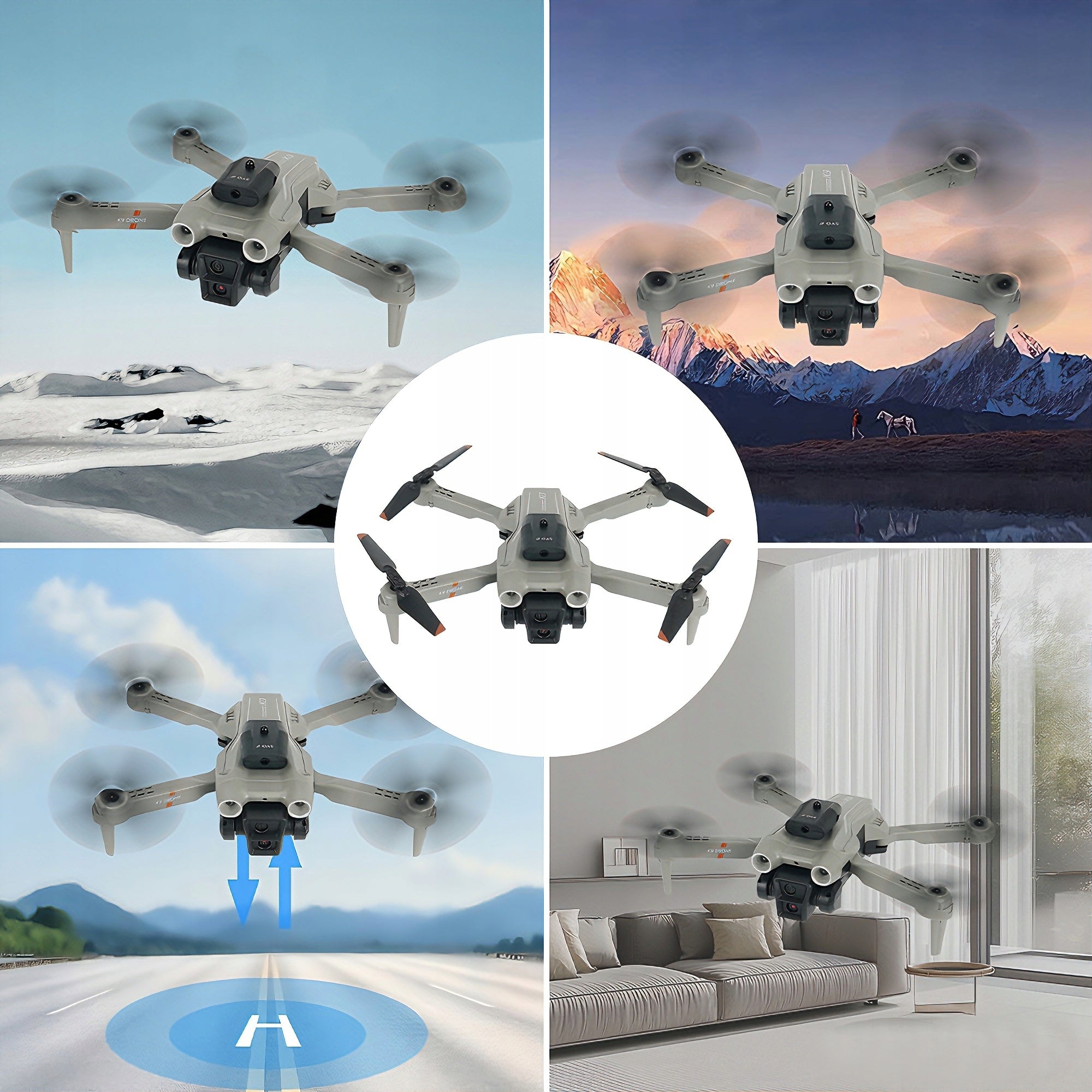 4K HD DRONE TWO LENSES LONG FLIGHT TIME PERFECT GIFT WITH 3 BATTERIES Brand no brand