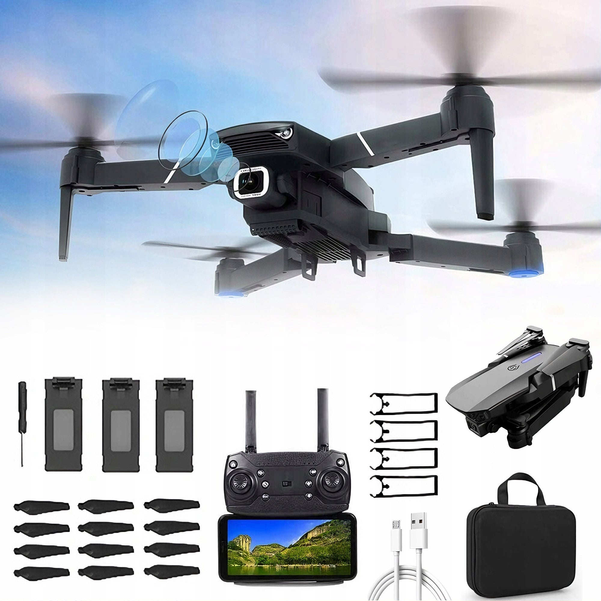 4K HD HELICOPTER DRONE WITH WIFI CAMERA AND MOTION TRACKING FUNCTION
