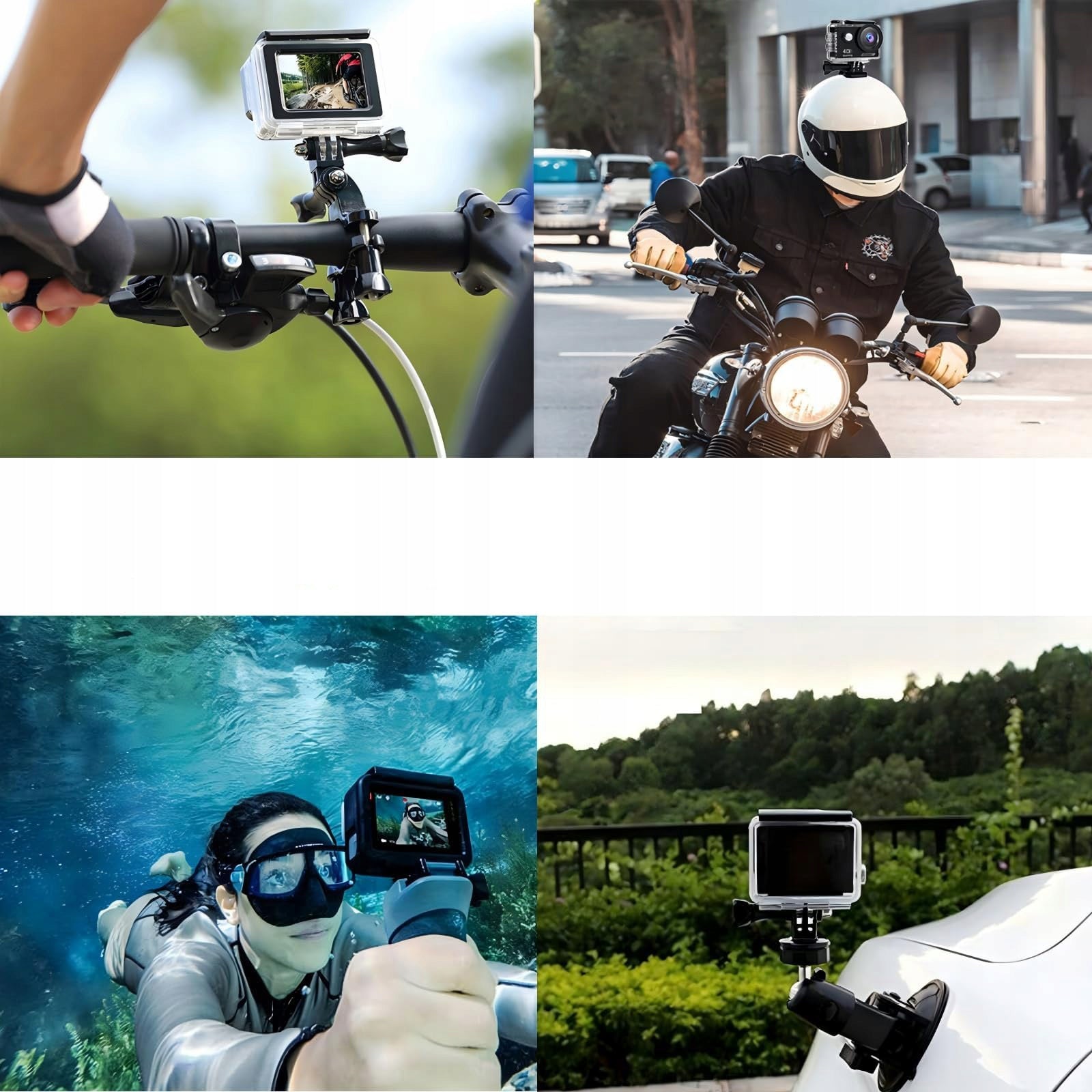 4K HD Sports Camera WiFi Underwater Camera Waterproof Camera Brand no brand