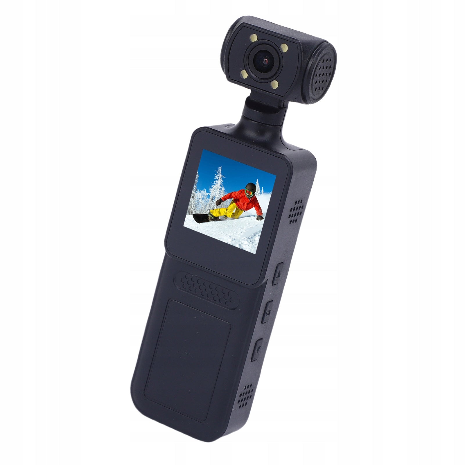 4K HD WiFi Action Camera Handheld Camera With 180 AW Rotating Lens