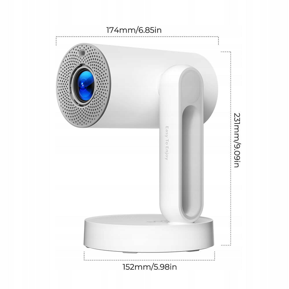 4K LCD Projector ETOE Starfish Plus Google TV with Netflix 300 ANSI White Packaging status original