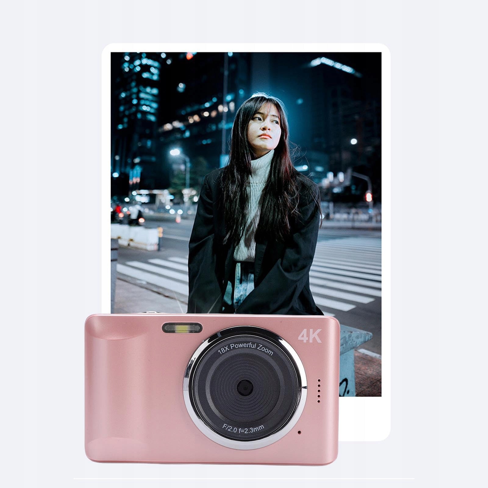 4K PROFESSIONAL DIGITAL CAMERA 2,8" PORTABLE CCD WITH 18X ZOOM 64GB FLASH Packaging status original