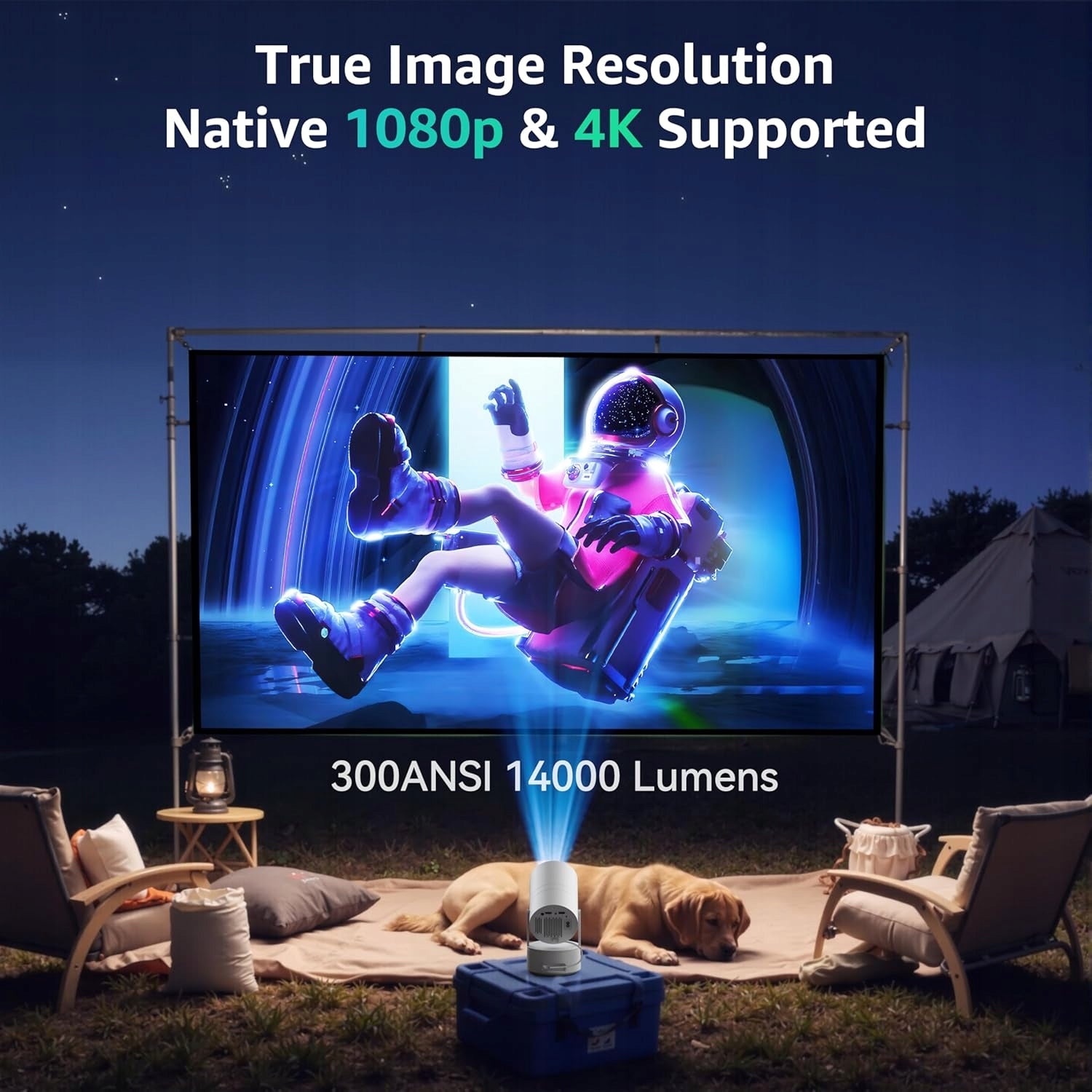4K Projector 1080P WiFi Bluetooth Android Projector HIT PORTABLE Battery Manufacturer code B0DGXF6J8T