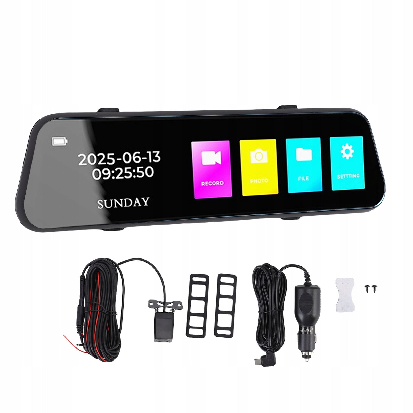 4K Rear View Mirror 9.66 Inch Streaming Multimedia 07