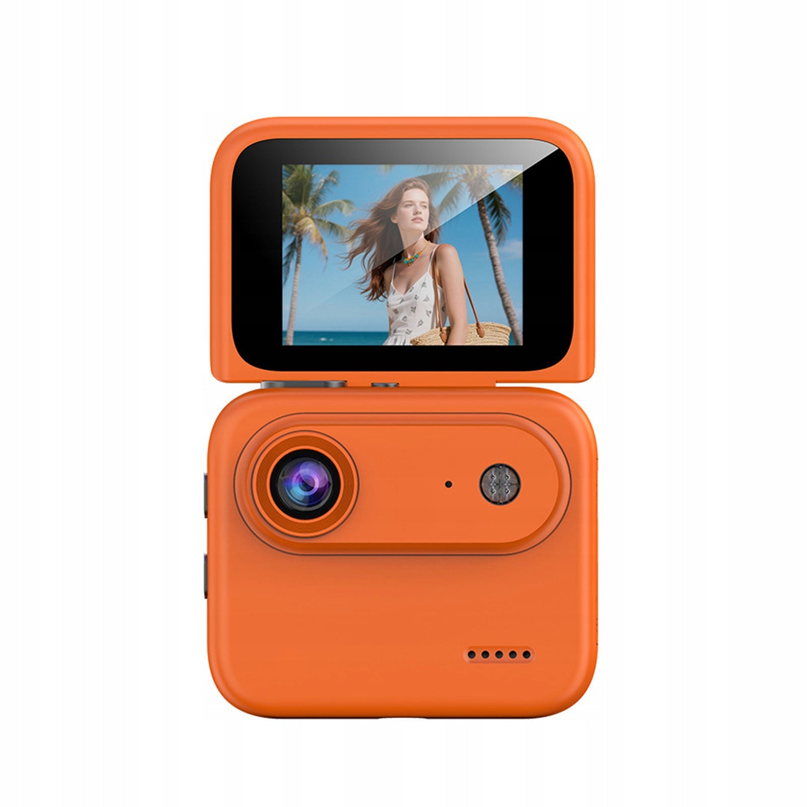 4K Sports Camera with Image Stabilization and 2-Inch Tilting Screen